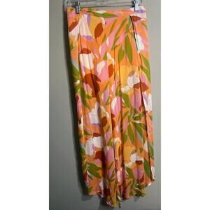 Lulu's Floral Print‎ Wide Leg Pants - Size Medium